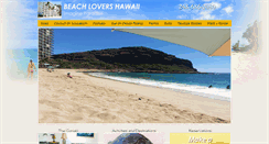 Desktop Screenshot of beachlovershawaii.com